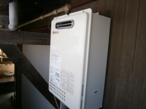 名古屋市千種区 給湯器工事店 ノーリツ（GQ-1637WS 13A） 壁掛け型 ガス給湯器交換工事