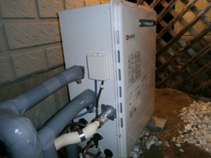 愛知県清洲市 据置型 給湯器交換 ノーリツ（GT-2050ARX） ガス給湯器取替工事