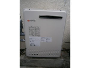 愛知県春日井市 据置型給湯器 ノーリツ（GRQ-2050SAXBL13A） ガス給湯器取替え工事