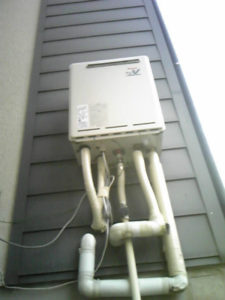 三重県四日市市 ノーリツ（RUF-A2003SAW(13A)） 壁掛け型 ガス給湯器取替工事