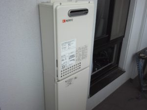 愛知県半田市 ノーリツ（GT-1650SARX） 壁掛け型給湯器取替工事