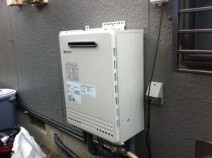 愛知県江南市 壁掛け型給湯器 ノーリツ（ＧＴ-2050ＳＡＷＸ） ガス給湯器取替工事
