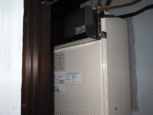 名古屋市北区 壁掛け型給湯器 ノーリツ（GT-2050SAWX） ガス給湯器 交換工事
