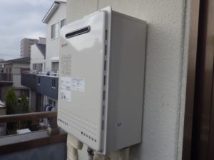 名古屋市天白区 壁掛け型給湯器 ノーリツ（GT-2450SAWX） ガス給湯器取替工事