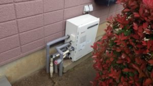 愛知県知立市 据置型給湯器 ノーリツ（GT-2050SARX） ガス給湯器取替工事