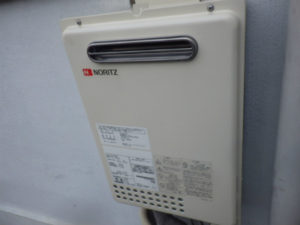 名古屋市天白区 壁掛け型給湯器 ノーリツ（GQ-2037WS+RC-7606M）ガス給湯専用 給湯器取替工事