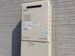 愛知県清須市 壁掛け型 ノーリツ（GT-2050SAWX） ガス風呂給湯器取替工事