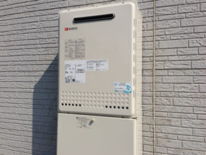 愛知県清須市 壁掛け型 ノーリツ（GT-2050SAWX） ガス風呂給湯器取替工事