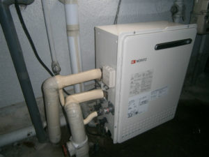 名古屋市守山区 据置型 ノーリツ（GT-2050SARX） ガス給湯器交換工事