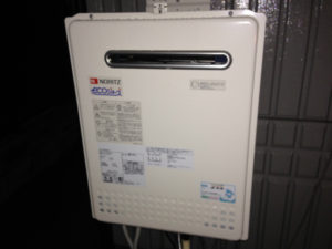 岐阜県安八郡 エコジョーズ取替 ノーリツ（GT-C2050SAWX） 壁掛け型 ガスふろ給湯器取替工事