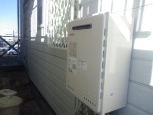 愛知県瀬戸市 ノーリツ（GT-2450SAWX 13A） 壁掛け型 ガス給湯器取替工事