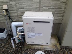 岐阜県各務原市 ノーリツ（GT-2450SARX） 据置型 ガス給湯器取替工事