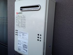 愛知県岩倉市 壁掛け型 給湯器 ノーリツ（GQ-2039WS） ガス給湯器取替工事