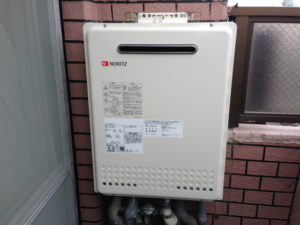 名古屋市南区 ノーリツ（GT-2050SAWX） 壁掛け型 ガスふろ給湯器取替工事