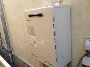 愛知県春日井市 壁掛け型給湯器取替 ノーリツ（GT-2050SAWX） ガス給湯器取替工事