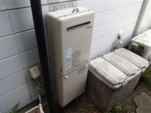 名古屋市千種区 リンナイ(RUX-A2010W-E(13A)) 壁掛け型ガス給湯器取替工事