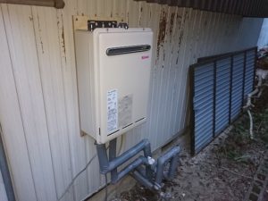 三重県四日市市日永 壁掛け型給湯器取替 ノーリツ(GQ-1639WS) ガス給湯器取替工事