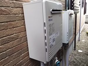 岐阜県岐阜市 ノーリツ(GT-C2452SAWX-2) エコジョーズ 壁掛け給湯器取付工事