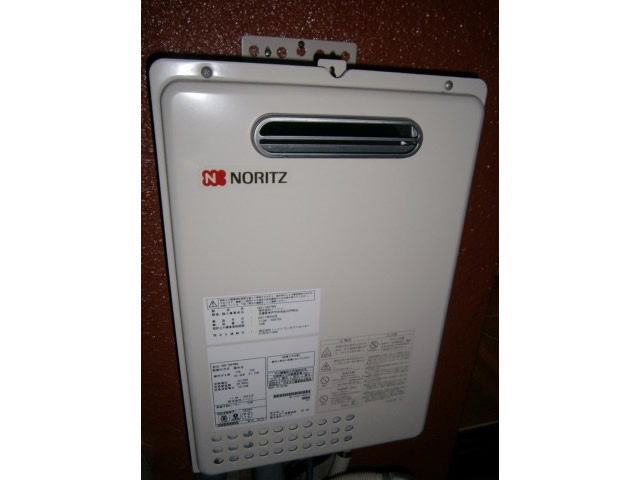 名古屋市守山区 給湯器交換店 ノーリツ（GQ-1637WS） 壁掛け型ガス給湯器取替工事