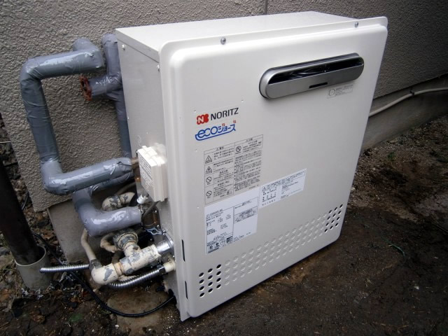 名古屋市守山区 エコジョーズ取替工事店 ノーリツ（GT-C2042ARX-MB BL13A） ガス給湯器交換工事