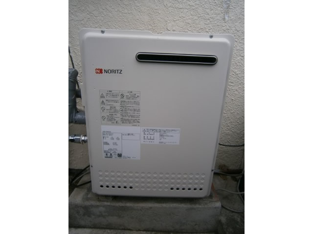 愛知県春日井市 据置型給湯器 ノーリツ（GRQ-2050SAXBL13A） ガス給湯器取替え工事