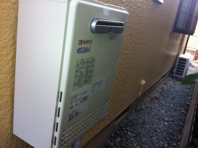 愛知県豊橋市 エコジョーズ取替工事店 ノーリツ（GT-C2442SAWX） ガス給湯器取替工事