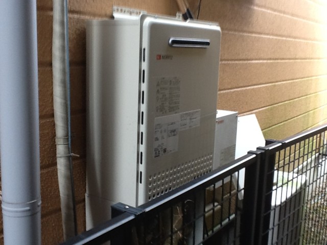 愛知県日進市 ノーリツ（GT-2050SAWX） 壁掛け型 ガス給湯器取替工事