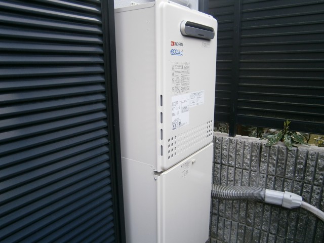名古屋市西区 エコジョーズ取替 ノーリツ（GT-C2442SAWX-BL） ガス給湯器取替工事
