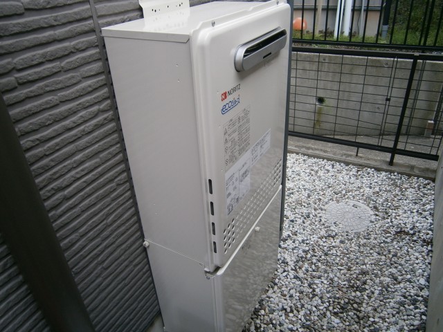 愛知県東郷町 エコジョーズ取替 ノーリツ（GT-C2442SAWX） ガス給湯器交換工事
