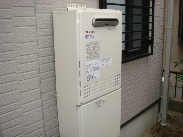 愛知県春日井市 エコジョーズ取替工事店 ノーリツ（GT-C2042SAWX） ガス給湯器取替工事