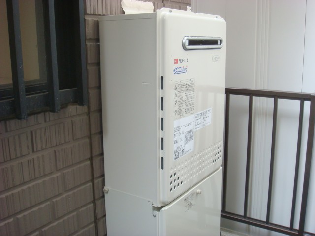 名古屋市北区 エコジョーズ取替工事店 ノーリツ（GT-C2452SAWX） ガス給湯器取替工事