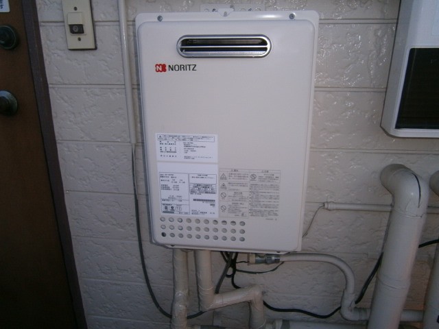 名古屋市天白区 ノーリツ（GQ-1637WS） 壁掛け型給湯器取替工事