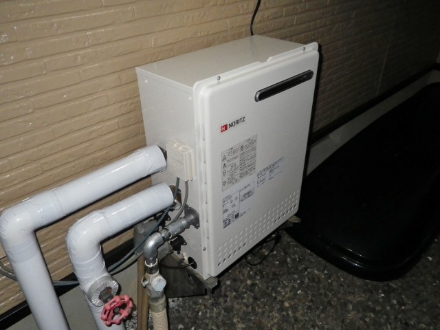 愛知県知立市 据置型給湯器 ノーリツ（GT-2450SARX BL） 給湯器交換工事