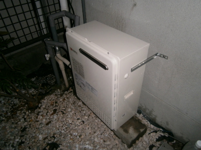 名古屋市南区 据置型 ノーリツ（GT-2050SARX 13A） ガス給湯器取替工事