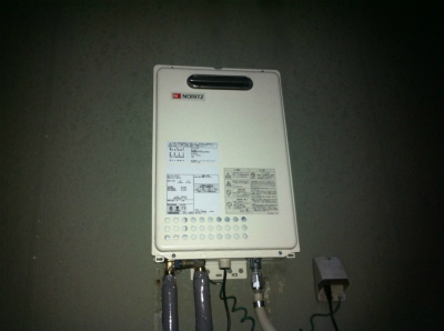 愛知県春日井市 壁掛け型給湯器 ノーリツ（GQ-1650SARX） ガスふろ給湯器取替工事