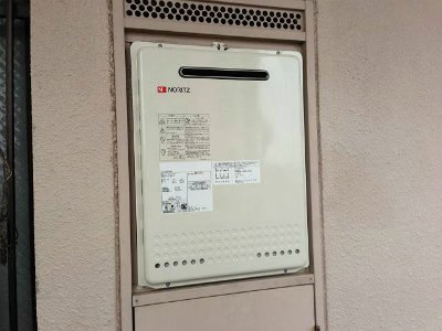 愛知県岡崎市戸崎町  PS扉内設置型給湯器 ノーリツ（GT-1650SAWX） ガスふろ給湯器取替工事
