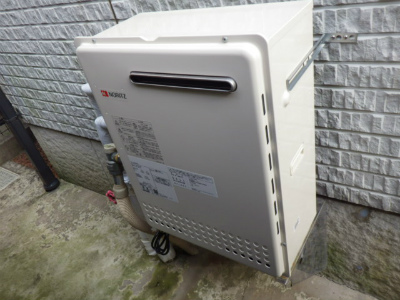 名古屋市港区 即日工事 据置型給湯器 ノーリツ（GT-2400SARX） ガス給湯器取替工事