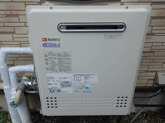 名古屋市名東区 エコジョーズ ノーリツ(GT-C2452SARX) 据置型 ガスふろ給湯器取替工事
