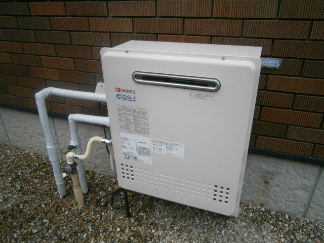 愛知県弥富市 エコジョーズ取替 壁掛け型 ノーリツ（GT-C2452SARX LPG） ガス給湯器取替工事