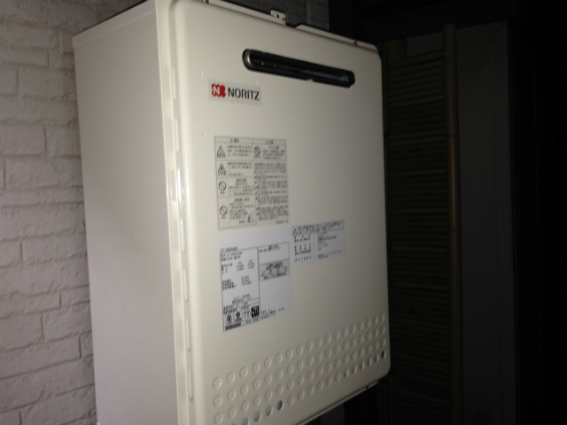 愛知県豊田市 ノーリツ（GT-2450SAWX） 壁掛け型 ガス給湯器取替工事