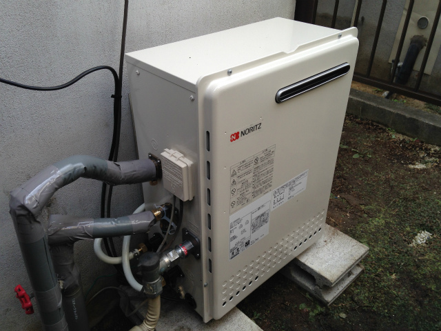 愛知県半田市 据置型 ノーリツ（GT-1650SARX） ガス給湯器取替工事