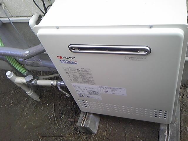 名古屋市名東区 エコジョーズ取替 ノーリツ（GT-C2052SARX） 据置型 ガス給湯器 交換工事 