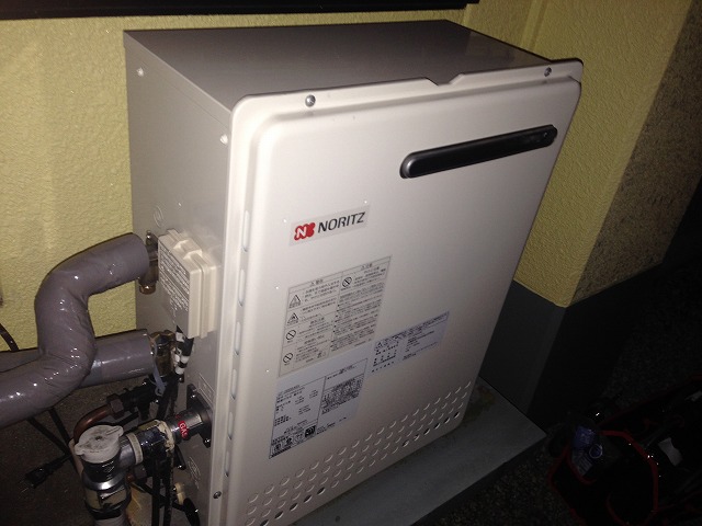 愛知県春日井市 据置型 ノーリツ（GT-2450SARX） ガスふろ給湯器取替工事