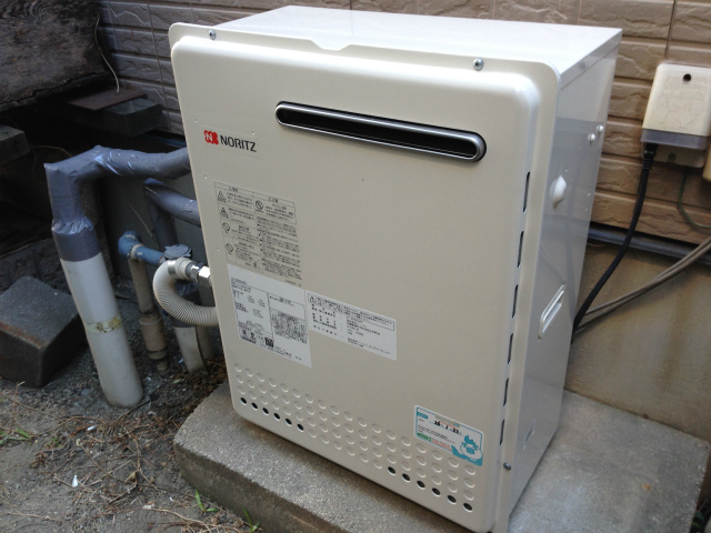名古屋市中川区 ノーリツ（GT-2050SARX） 据置型 ガスふろ給湯器取替工事