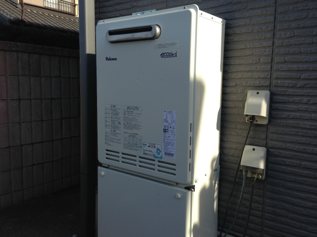 愛知県西尾市 パロマ（FH-E244AWADL） エコジョーズ取替 壁掛け型 ガスふろ給湯器取替工事 