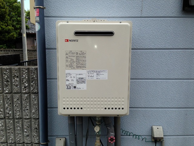 愛知県一宮市 ノーリツ（GT-2450SAWX） 壁掛け型 ガス給湯器取替工事