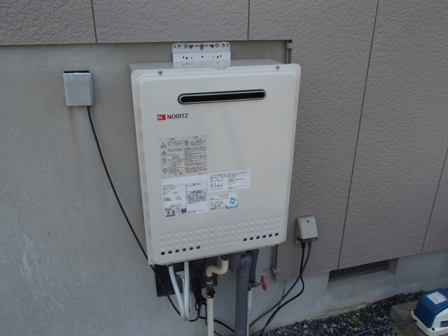 知多郡武豊町 ノーリツ(GT-2450SAWX(LPG)) 壁掛け型 ガス給湯器取替工事