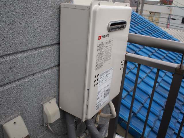 名古屋市瑞穂区 ノーリツ(GQ-1639WS) 壁掛け型 ガス給湯器取替え工事