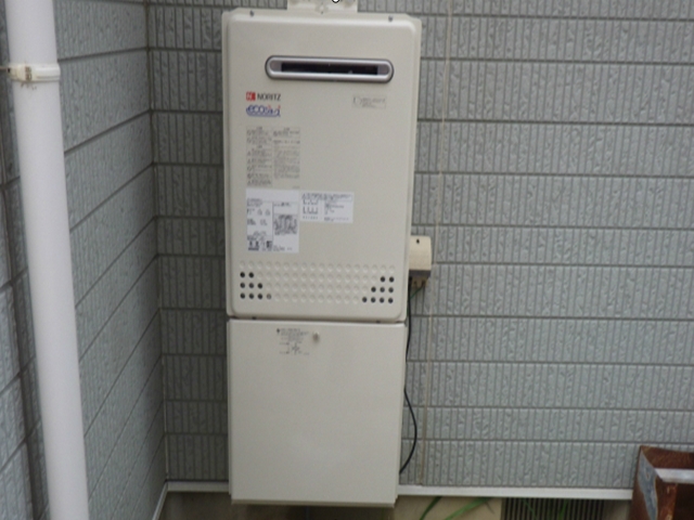 名古屋市守山区 エコジョーズ取替 ノーリツ(GT-C2052SAWX-2 （13A）) ガス給湯器施工事例