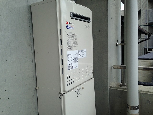 愛知県名東区 エコジョーズ取替 ノーリツ(GT-C2452SAWX-2 13A + RC-D101E + H32-K450) ガス給湯器取替工事